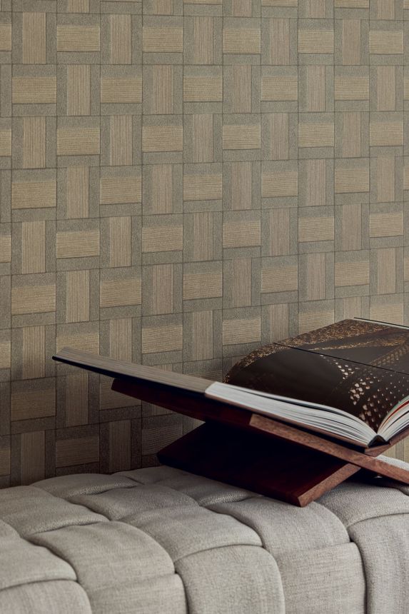 Tapete, beige, Paneeloptik, 350562, Riviera Maison, Eijffinger