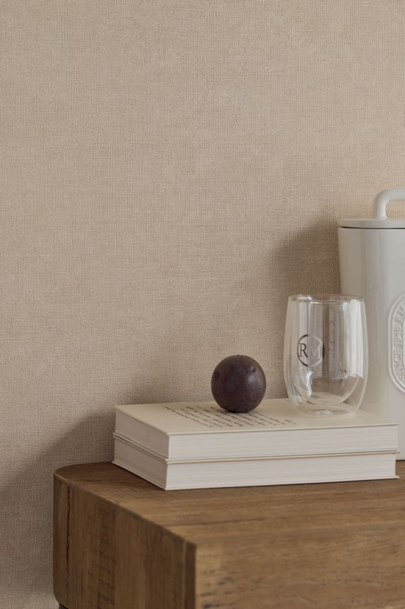 Tapete, grau-beige, Stoffoptik, 350586, Riviera Maison, Eijffinger