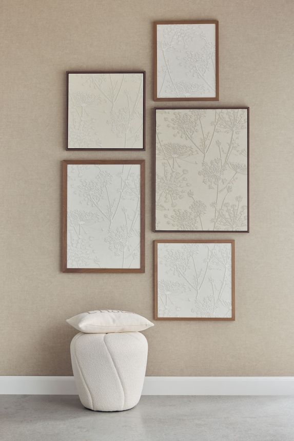 Tapete, cremefarben, Stoffoptik, 350580, Riviera Maison, Eijffinger