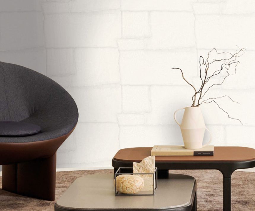 Luxustapete, weiß, Stein, Z30302, Casa 8, Trussardi