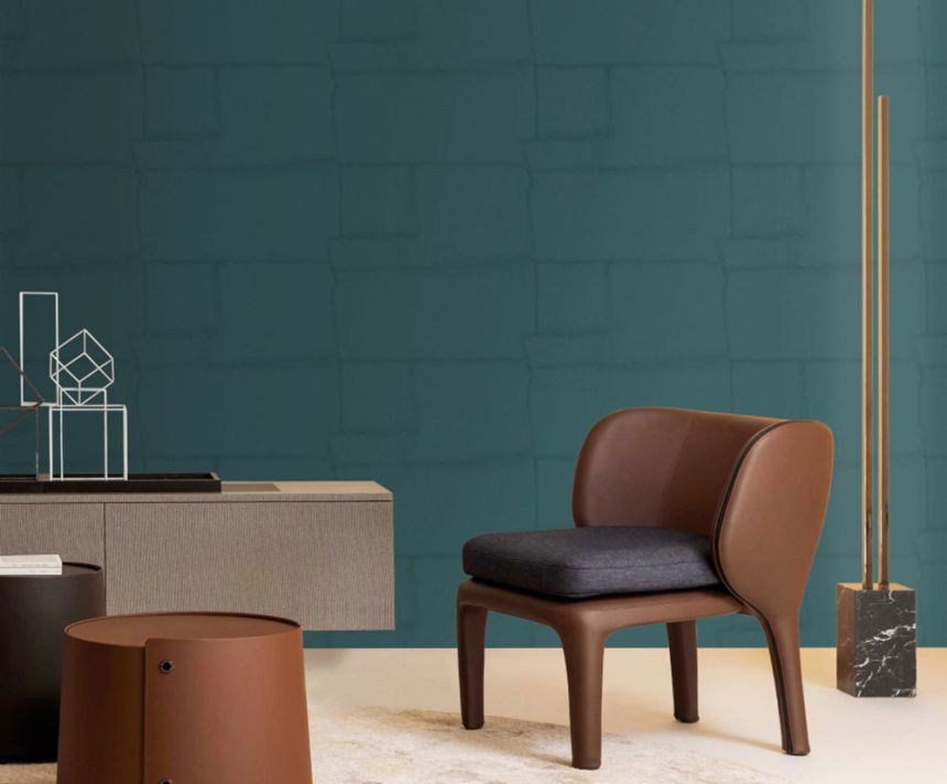 Luxustapete, türkis, Stein, Z30306, Casa 8, Trussardi