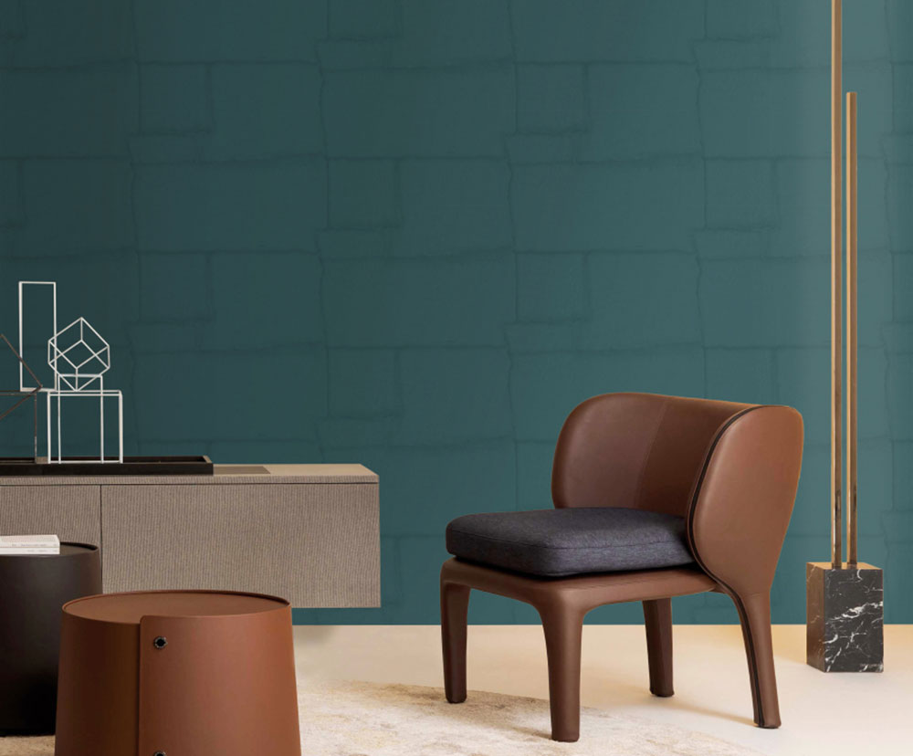 Luxustapete, türkis, Stein, Z30306, Casa 8, Trussardi