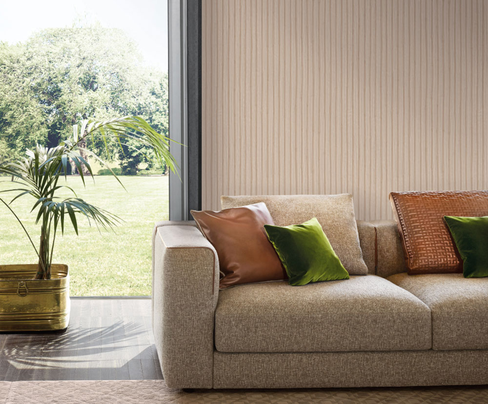 Luxustapete, beige, Streifen, Z30337, Casa 8, Trussardi