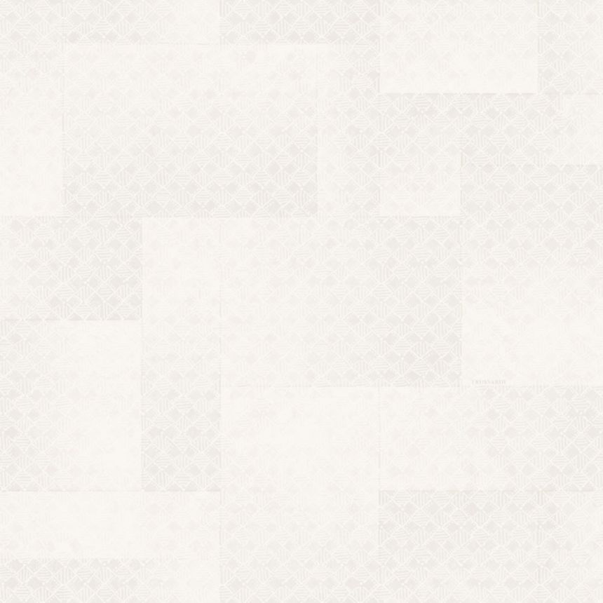 Luxustapete, creme, Blumen, Blätter, Z30335, Casa 8, Trussardi