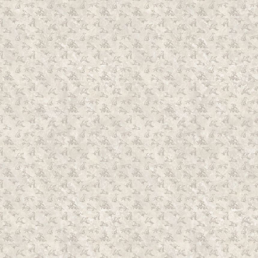 Luxustapete, grau-silber, Stoffoptik, Z30343, Casa 8, Trussardi