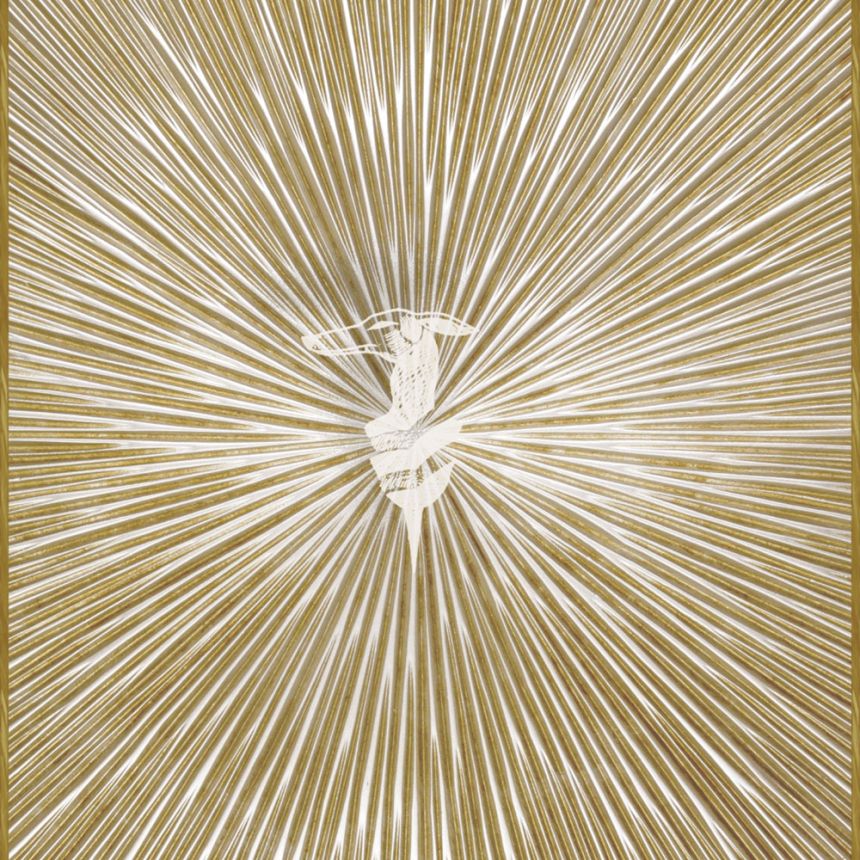 Luxus-geometrische Tapete, creme, Z30345, Casa 8, Trussardi