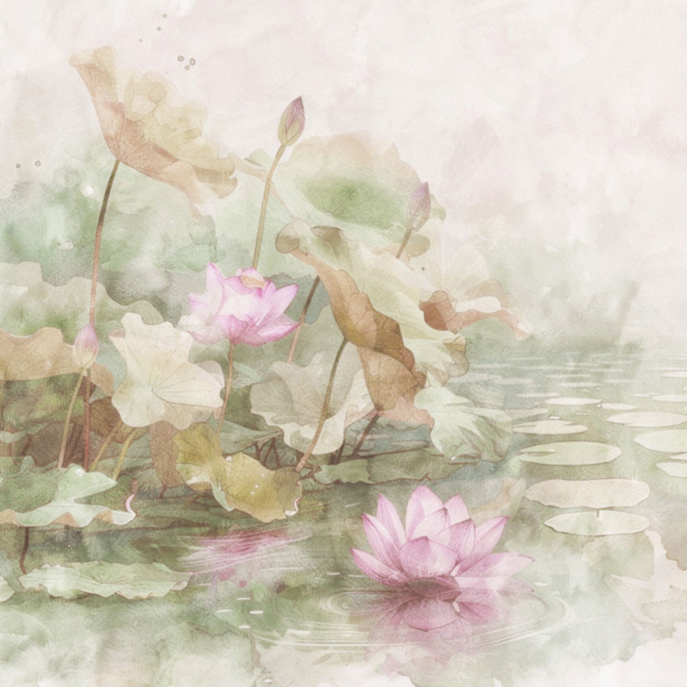 Luxus-Fototapete, Seerosen, Z30368, Casa 8, Trussardi