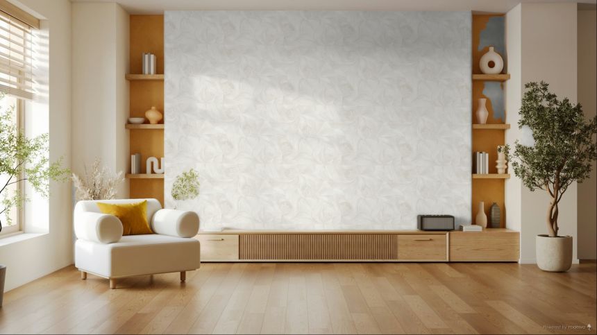 Luxustapete, weiß-creme, Blumen, Z20126, Casa Chic, Zambaiti Parati