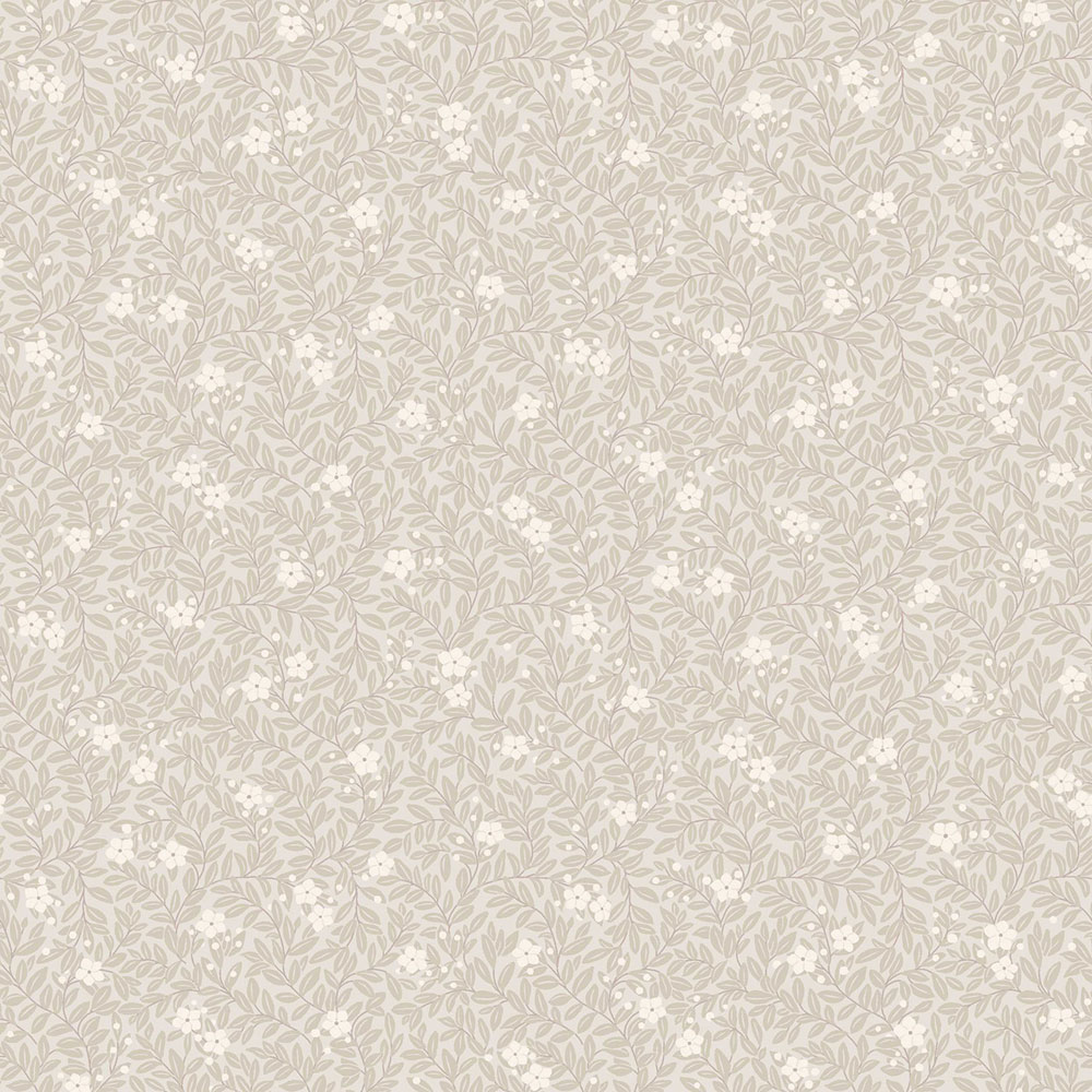 Tapete, beige, Blumen, Blätter, 5713, Orangeri, Boråstapeter