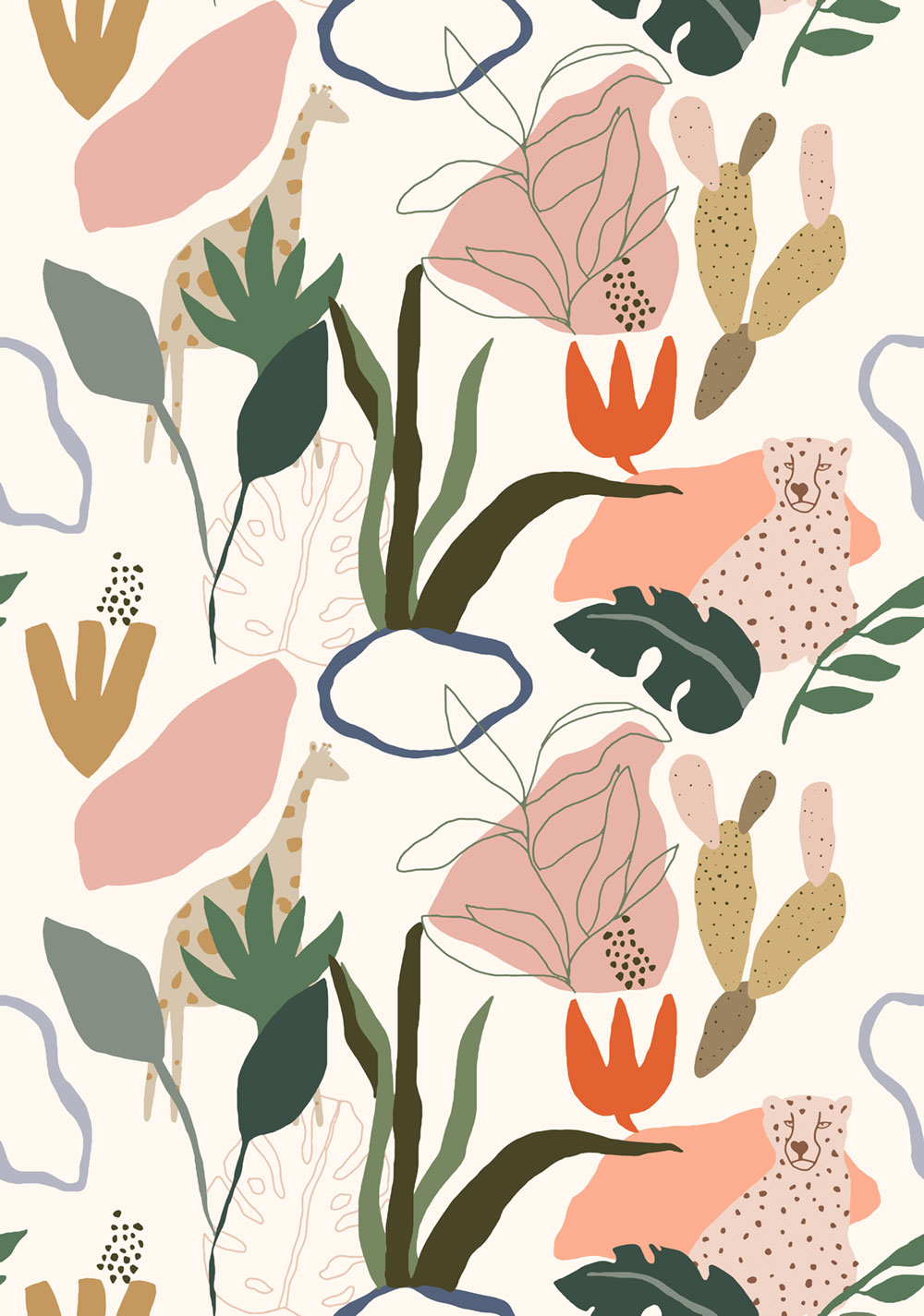 Kindertapete, Safari, RB246, Daydreamers, Grandeco