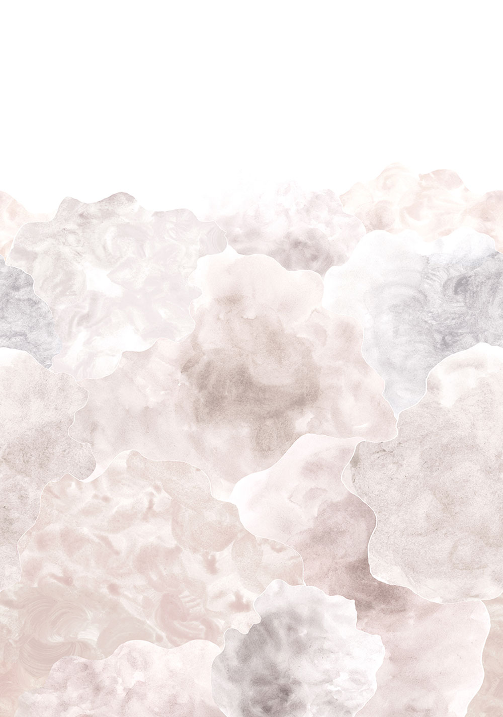 Tapete, grau-braun, Wolken, RB315, Daydreamers, Grandeco
