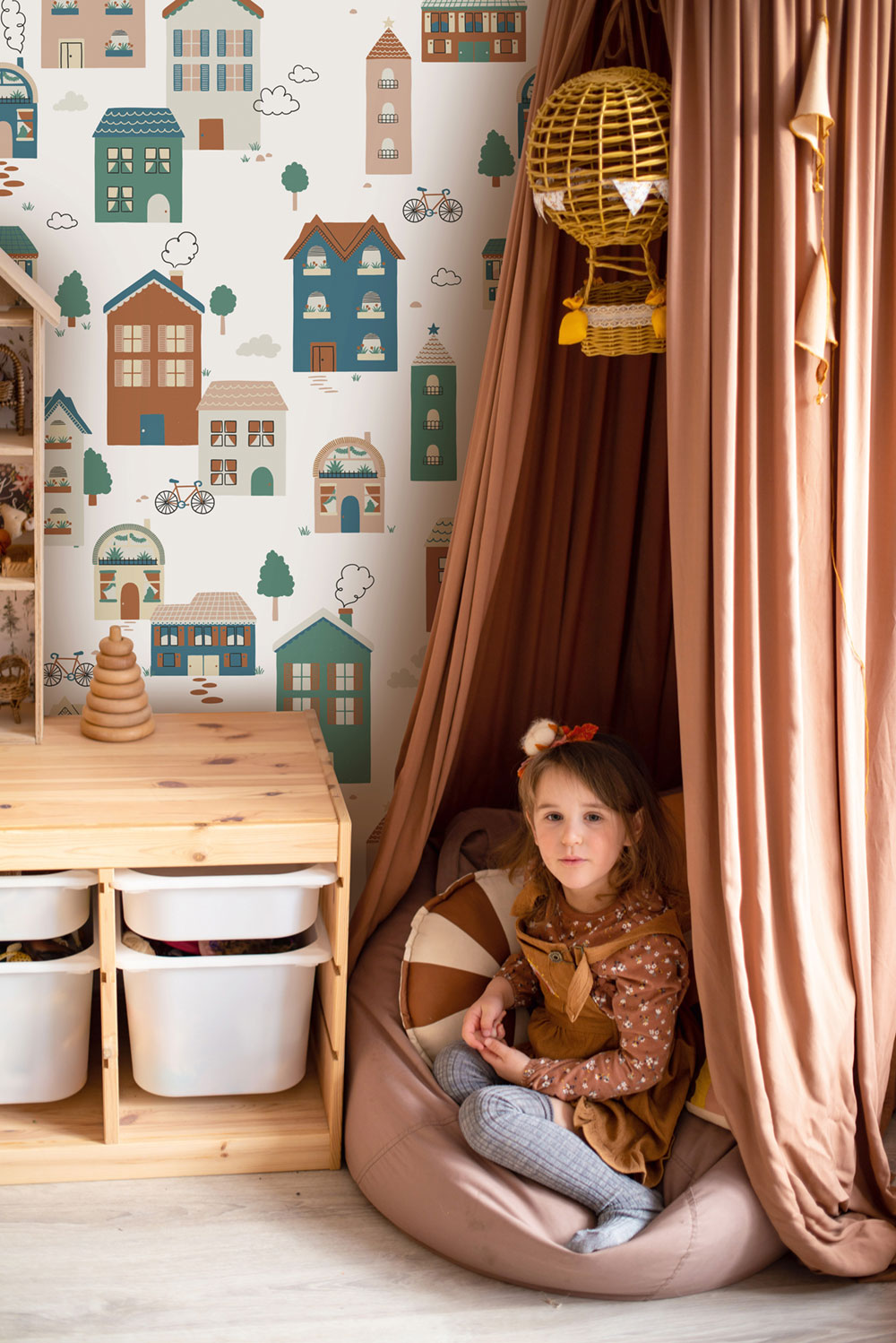 Kindertapete, Häuschen, RB393, Daydreamers, Grandeco