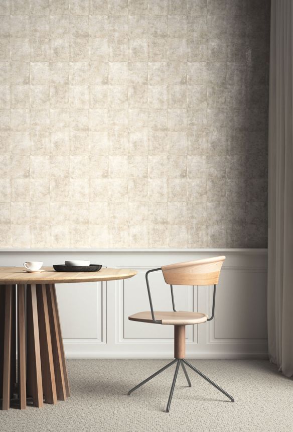 Tapete, braun-schwarz, Beton, Fliesen, ORB402, The Texture Book, Masureel