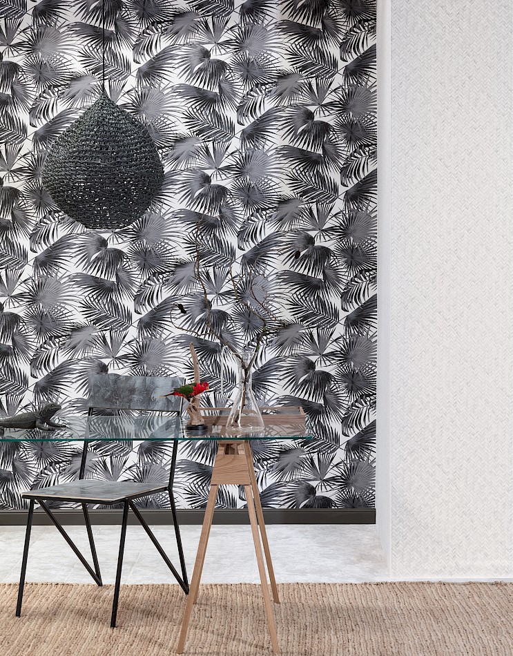 Tapete, grau, mattenähnlich, WIL301, The Texture Book, Masureel