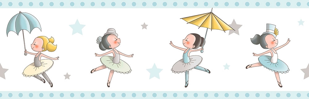 Selbstklebende Bordüre für Kinder 592-1, Treboli, Ichwallcoverings