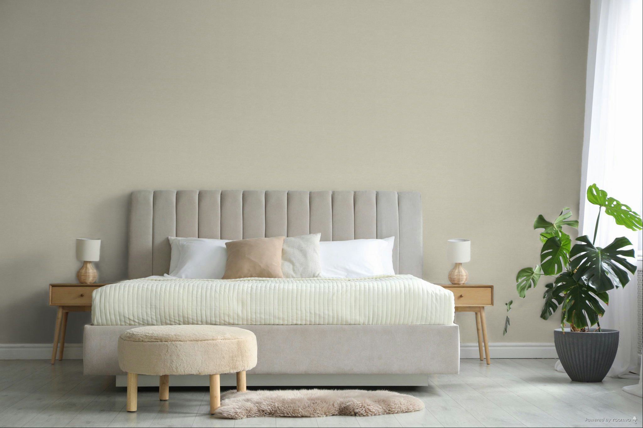 Tapete, cremefarben, Stoffoptik, 350630, Amber, Eijffinger