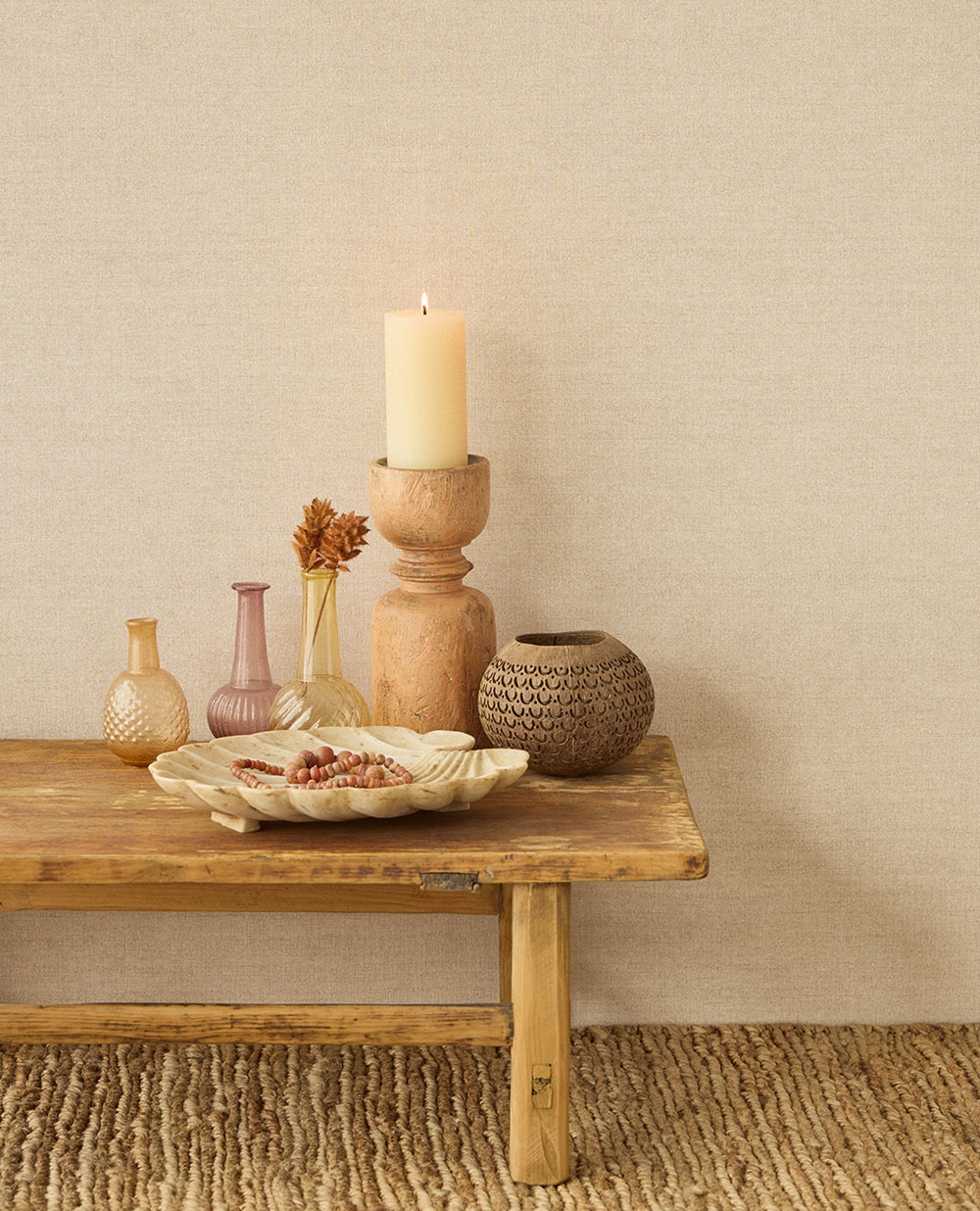 Tapete, beige, Stoffoptik, 350632, Amber, Eijffinger