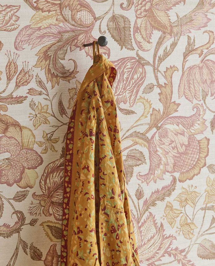 Tapete, rötlich-braun, Blumen, 350643, Amber, Eijffinger