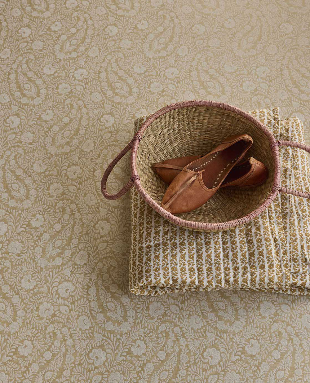 Tapete, beige, Blumen, Ornamente, 350651, Amber, Eijffinger