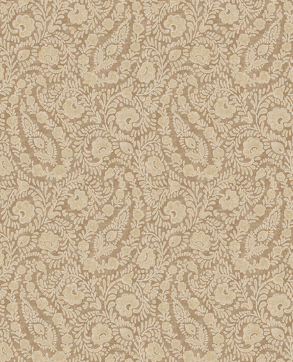 Tapete, braun, Blumen, Ornamente, 350652, Amber, Eijffinger