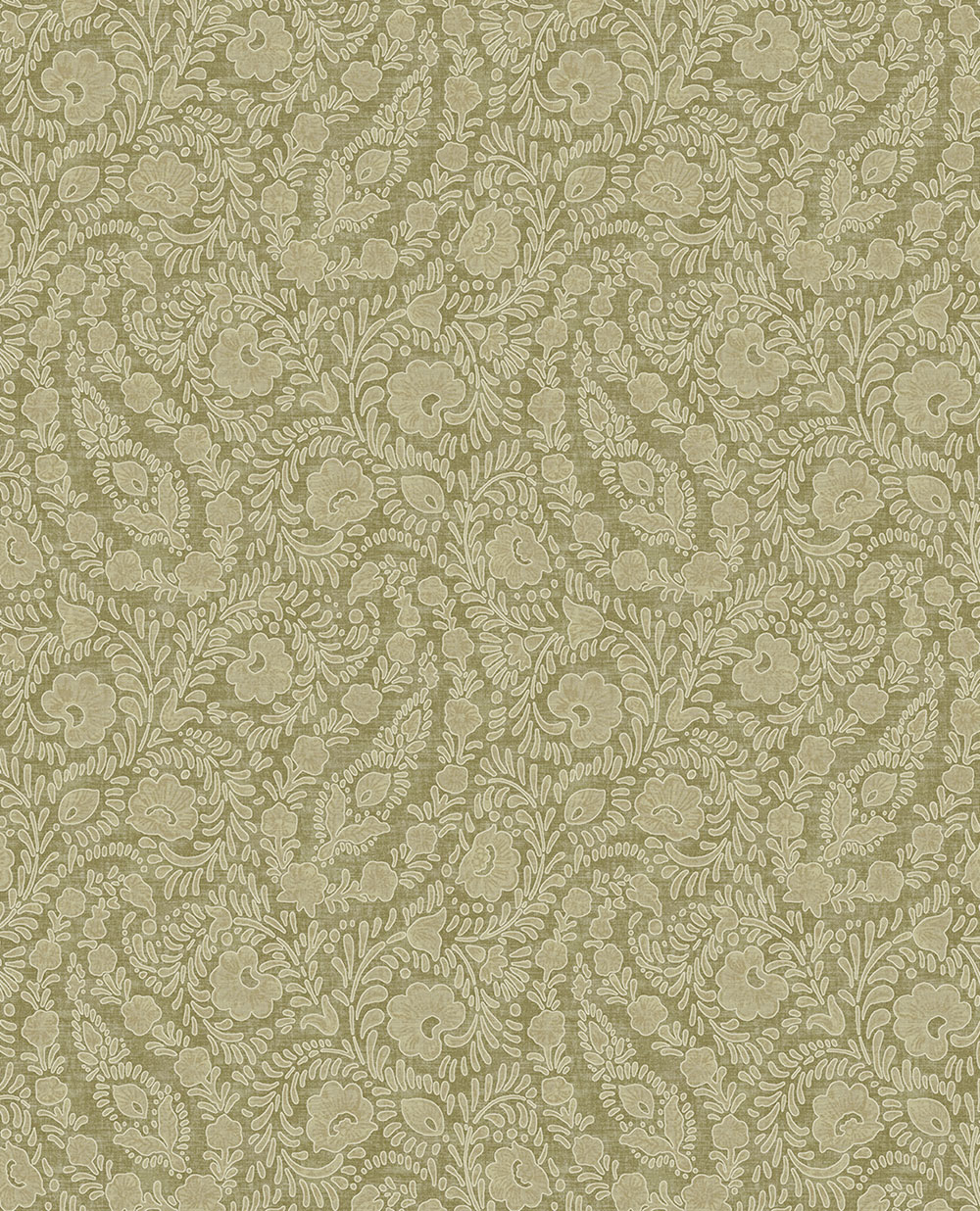 Tapete, grün, Blumen, Ornamente, 350654, Amber, Eijffinger