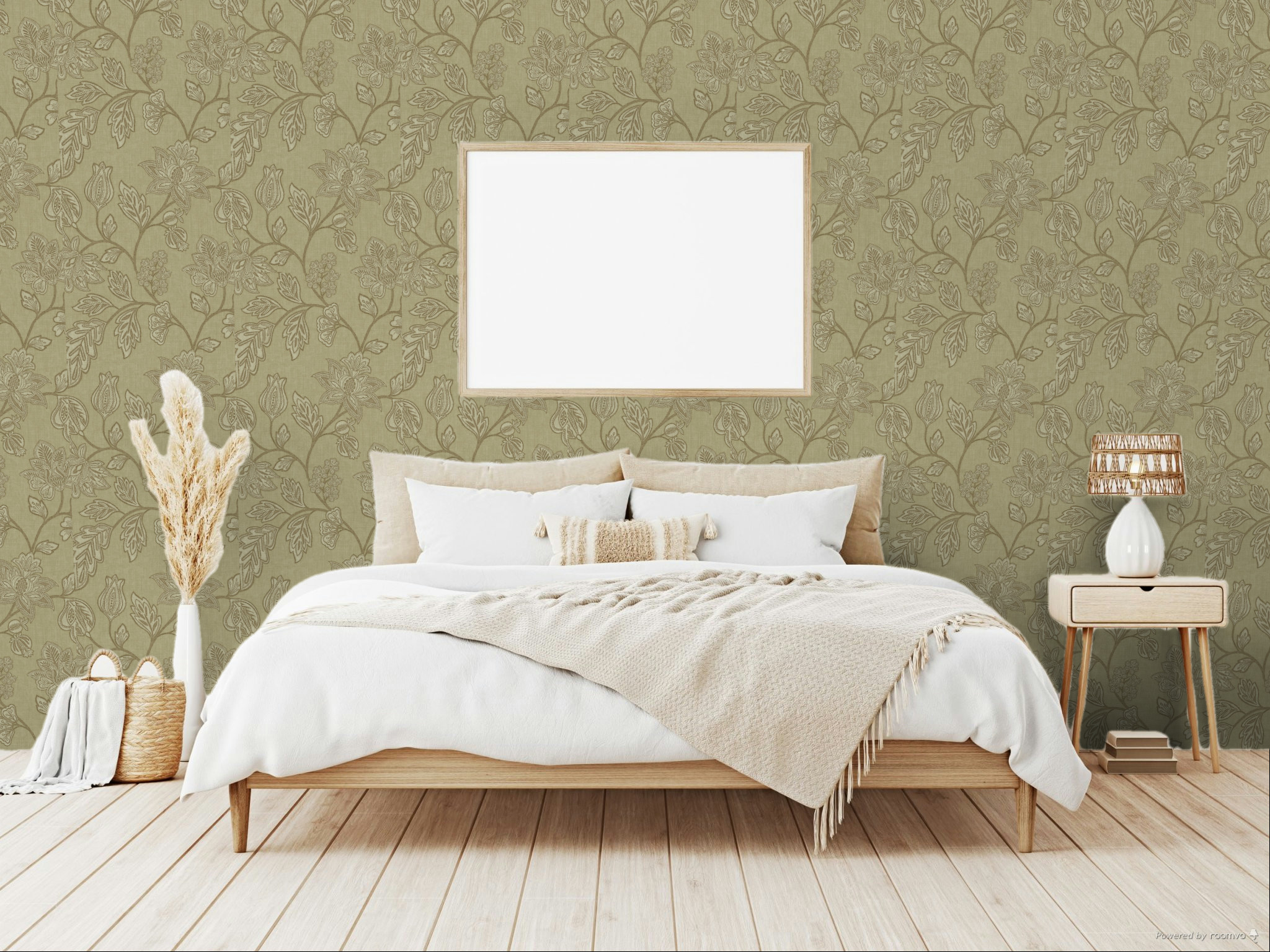 Tapete, braun-beige, Blumen, 350662, Amber, Eijffinger