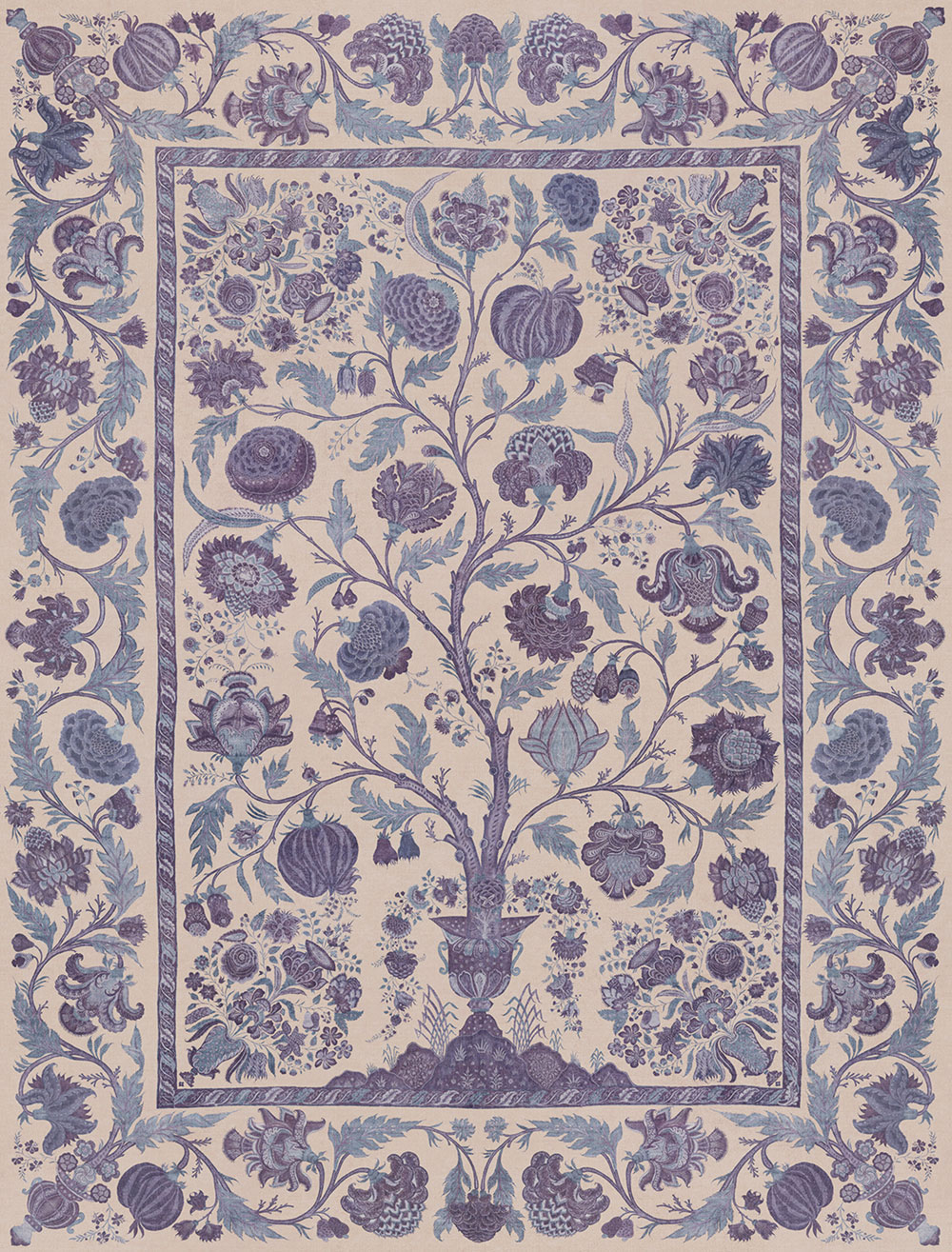 Fototapete, blau, Lebensbaum, 350686, Amber, Eijffinger