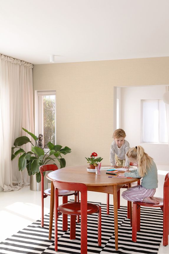 Tapete, beige-rosa, Stoffoptik, LD1018, Little Dreamers, Grandeco