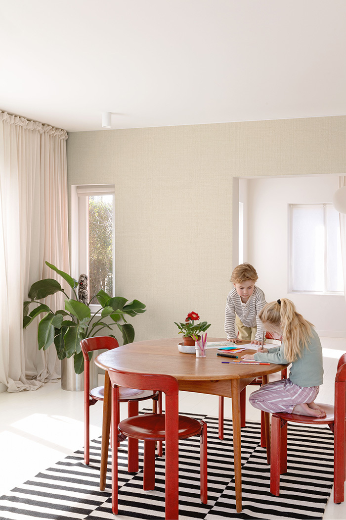 Tapete, beige, Stoffoptik, LD1019, Little Dreamers, Grandeco