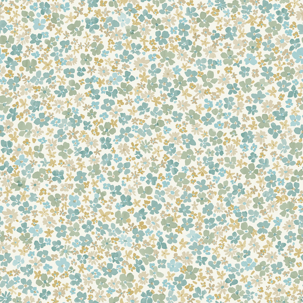 Tapete, türkis, Blumen, LD3009, Little Dreamers, Grandeco