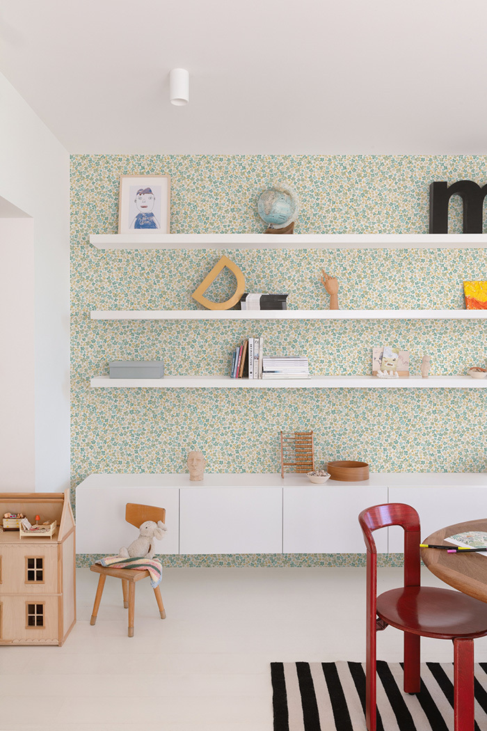 Tapete, türkis, Blumen, LD3009, Little Dreamers, Grandeco