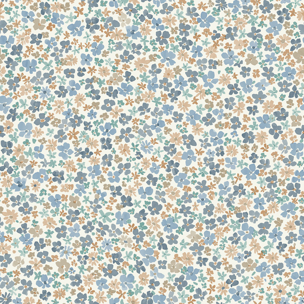 Tapete, blau, Blumen, LD3015, Little Dreamers, Grandeco