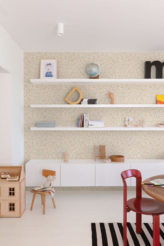 Tapete, ocker, Blumen, LD3020, Little Dreamers, Grandeco