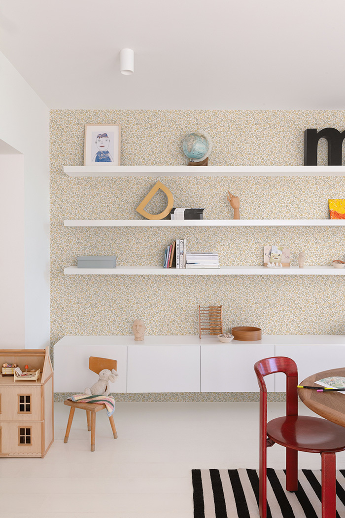 Tapete, ocker, Blumen, LD3020, Little Dreamers, Grandeco