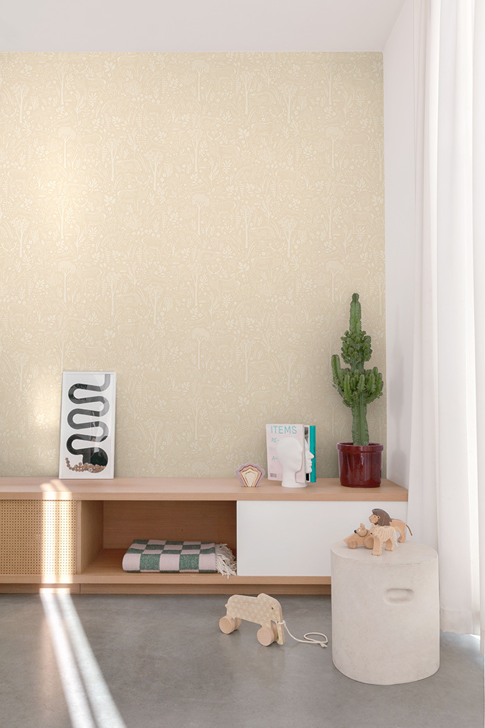 Tapete, beige, Waldtiere, LD3419, Little Dreamers, Grandeco