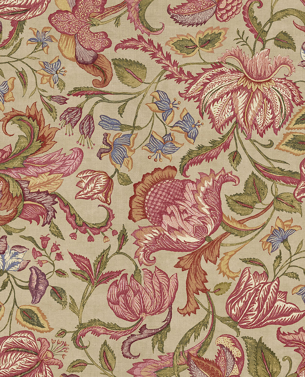 Tapete, beige, Blumen, 350640, Amber, Eijffinger