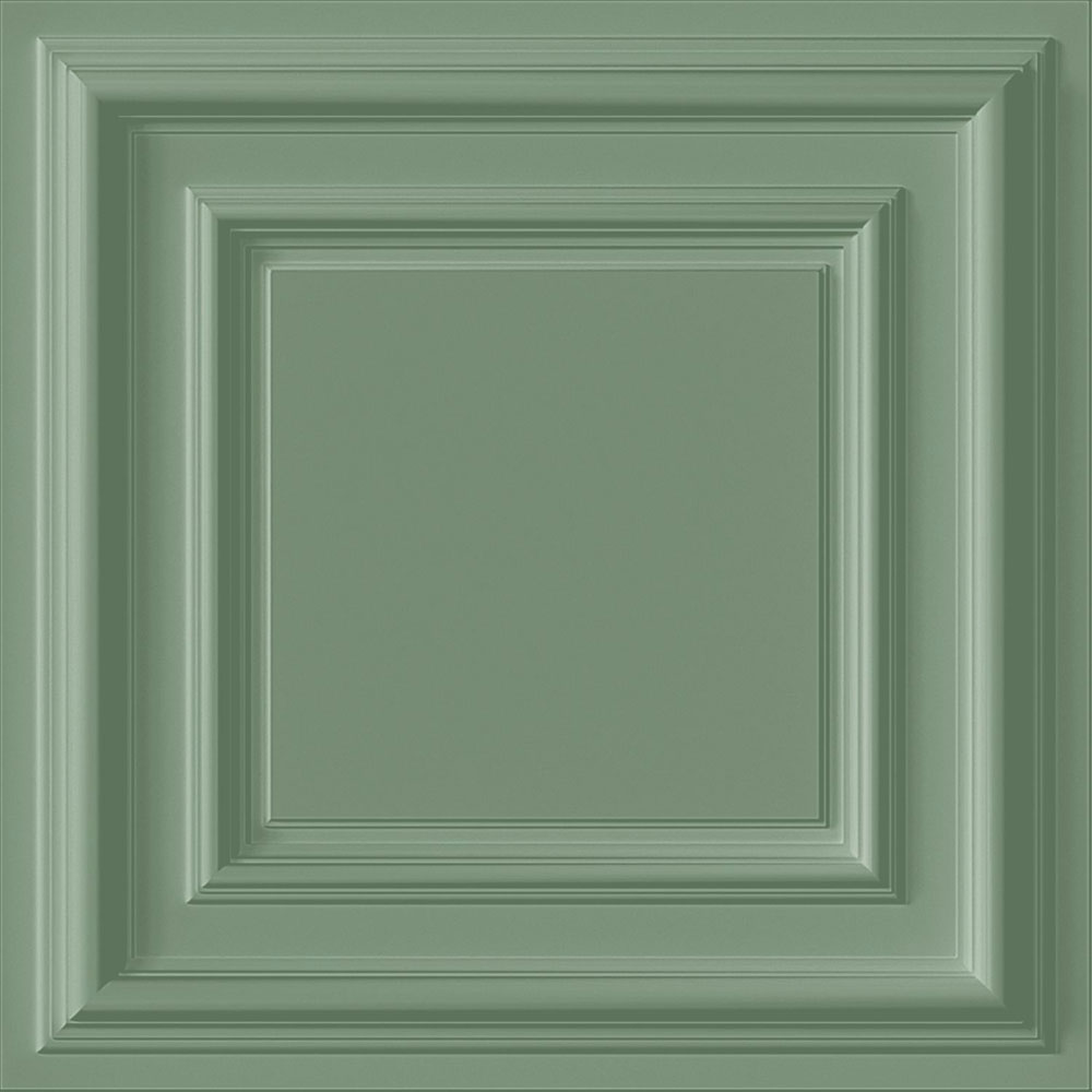 Tapete, grün, 3D-Paneeloptik, 347830, 3D Reflections, Origin