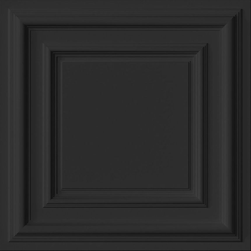 Tapete, schwarz, 3D-Paneeloptik, 347832, 3D Reflections, Origin