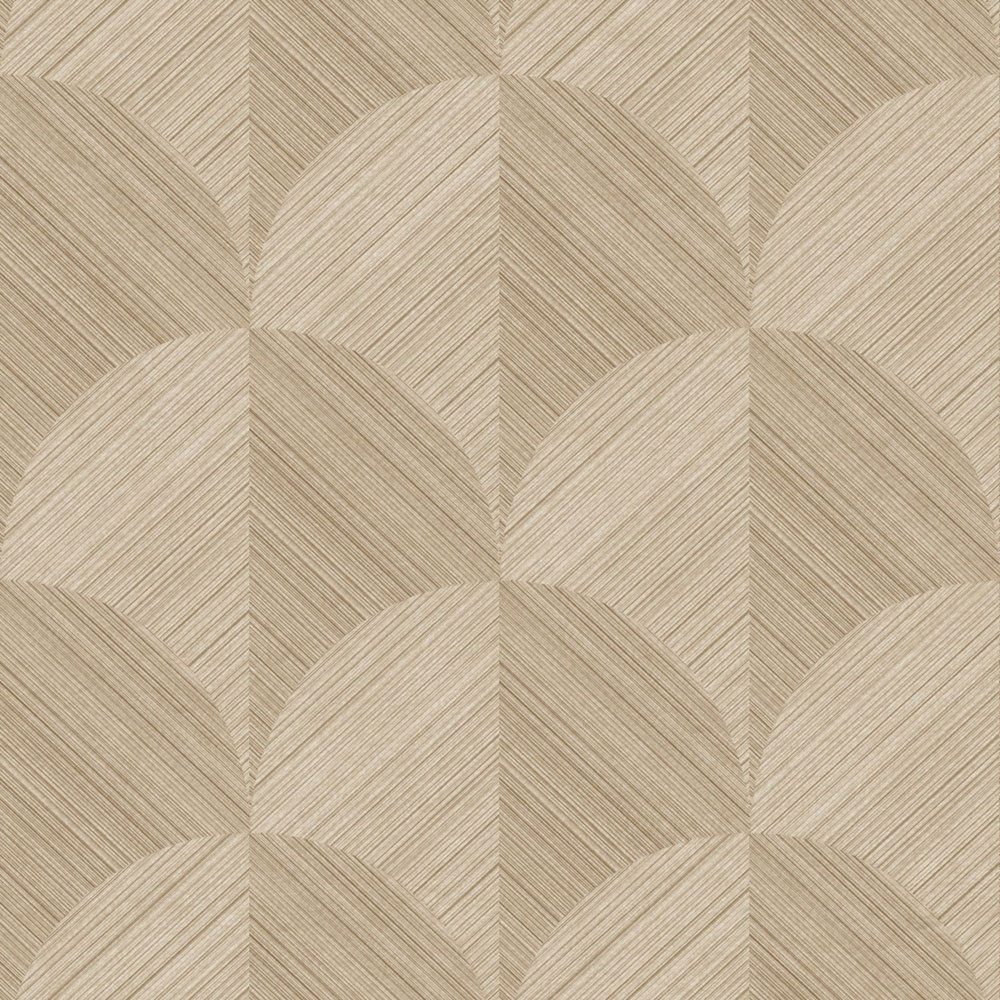 Tapete, braun-beige, grafisches Muster, 347936, 3D Reflections, Origin
