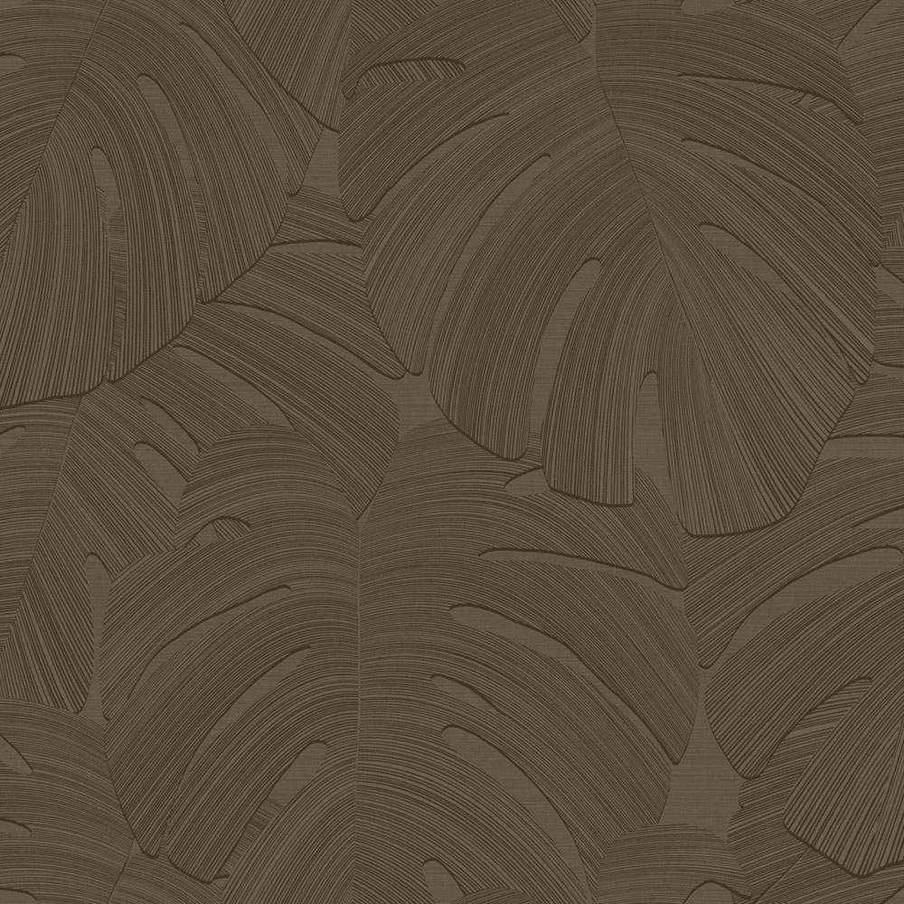 Tapete, braun, Blätter, 348026, 3D Reflections, Origin