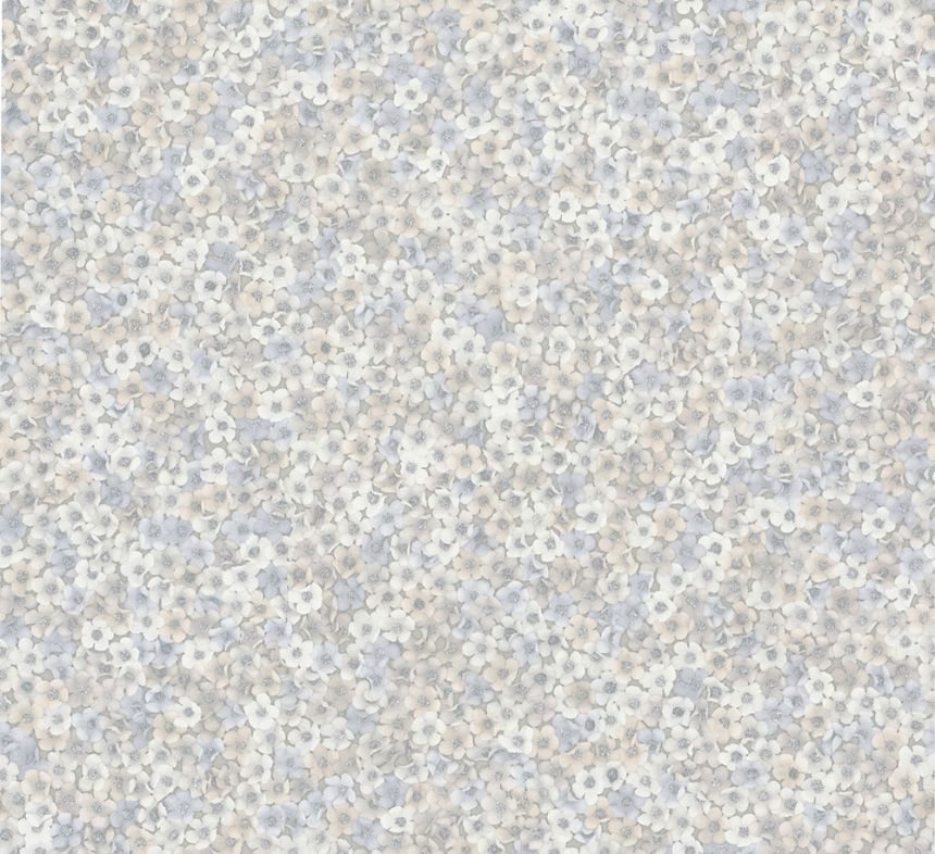 Tapete, Grau-Blau, Beige, Blumen, 35843, Papis Loveday Fashion Icon, Marburg