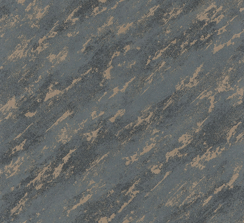 Tapete, Blau-Bronze, Beton, Stuck, 34904, Eclectic, Marburg