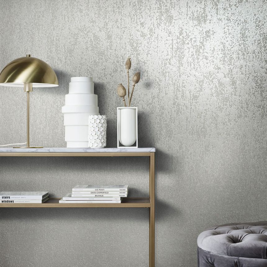 Tapete, Grau-Beige, Perlen, 34937, Eclectic, Grains & Plains, Marburg
