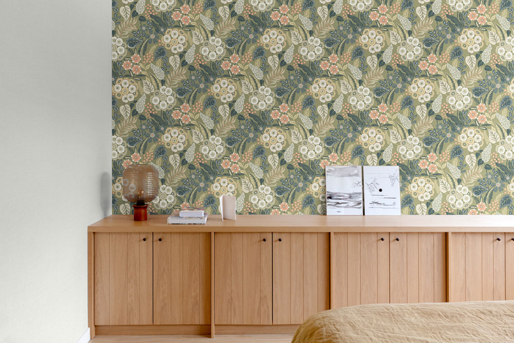 Tapete, grün, Blumen, A76603, Vavex 2027