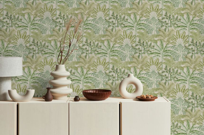 Tapete, grün, Blätter, 127607, Vavex 2027