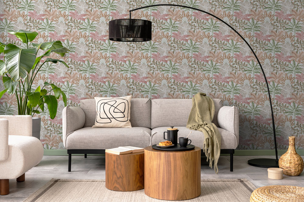 Tapete, braun-grün, Blätter, 127613, Vavex 2027