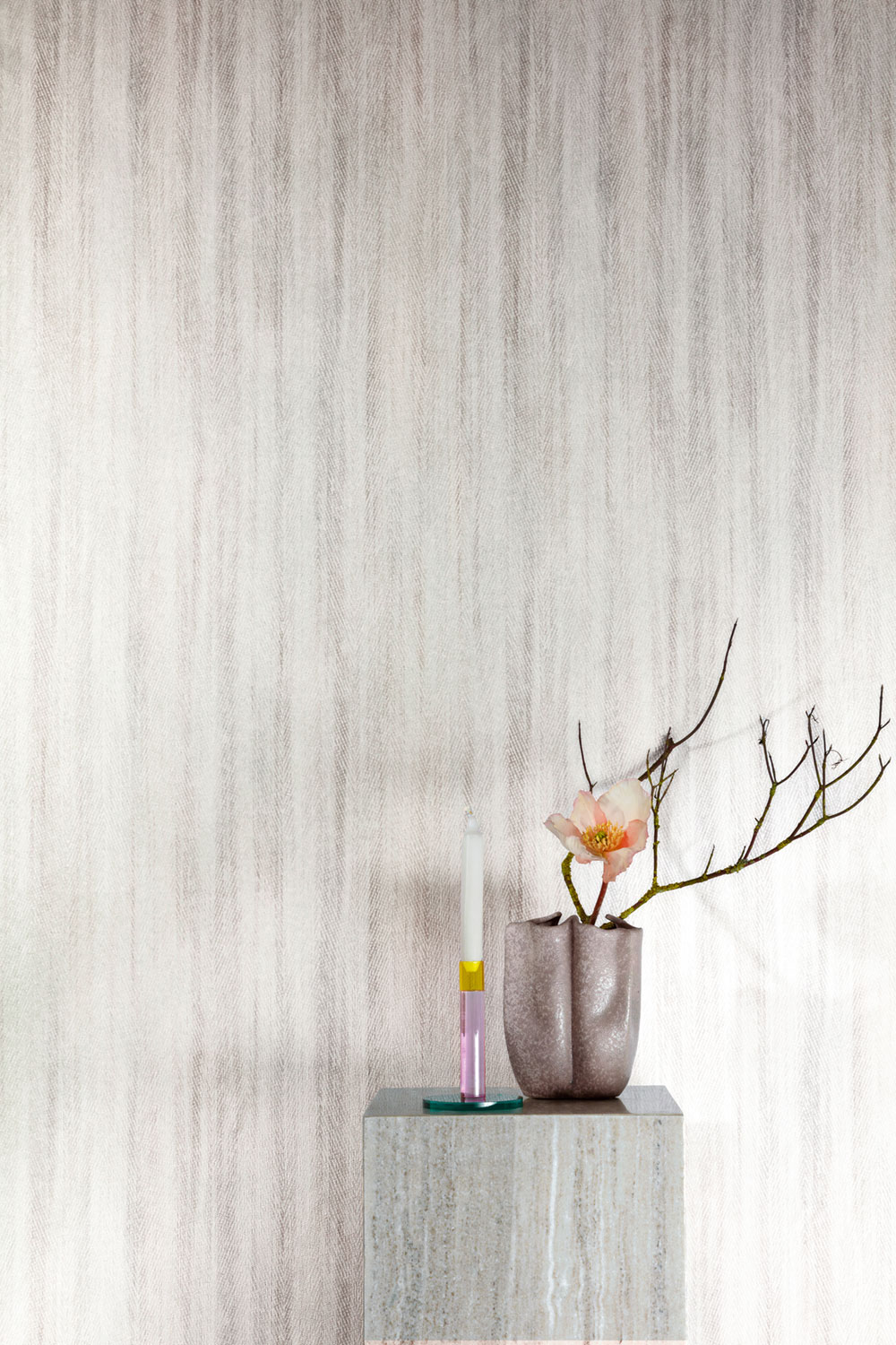 Tapete, grau, Stoffoptik, 205106, Vavex 2027