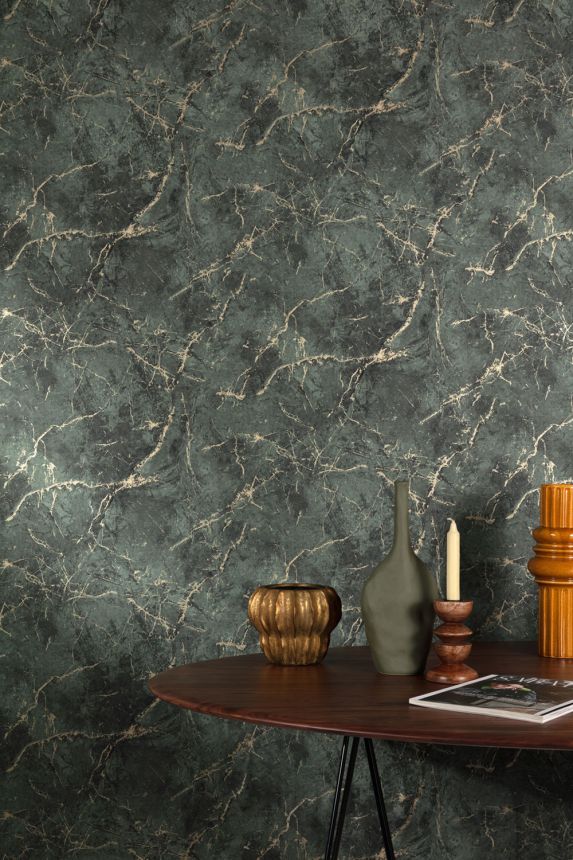 Tapete, grün-gold, Marmor, A78002, Vavex 2027