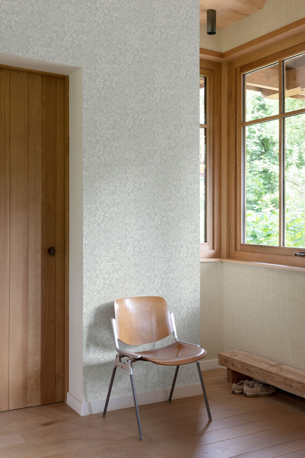 Tapete, grau, Gräser und Blätter, 205001, Vavex 2027