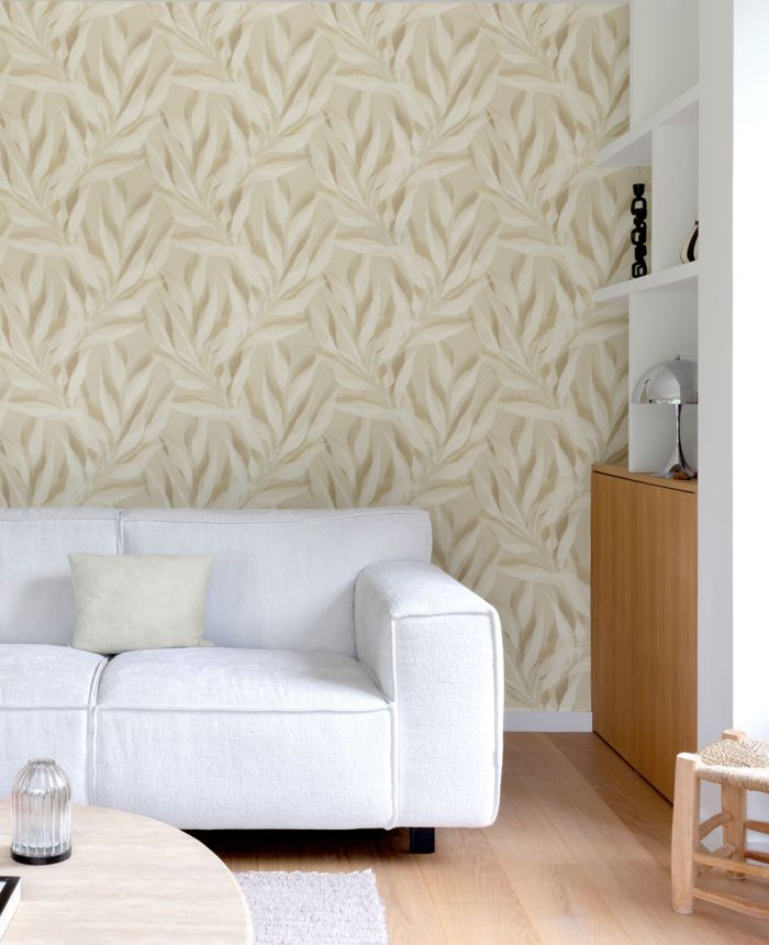 Tapete, beige, Blätter, A76101, Vavex 2027